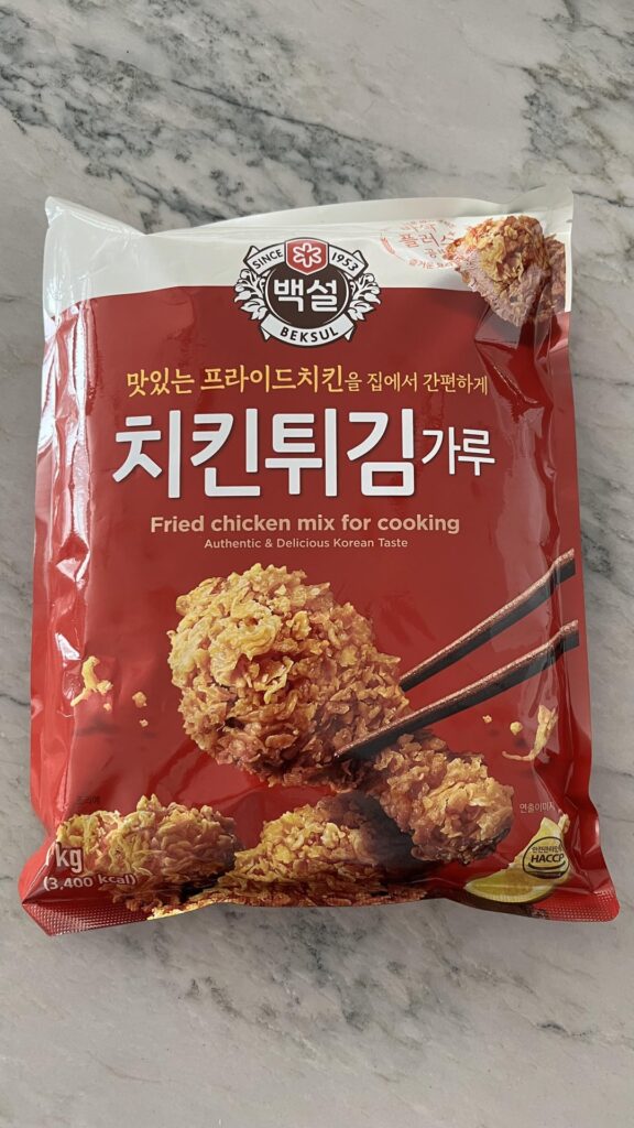 How to cook this fried chicken mix, purchased at Hmart