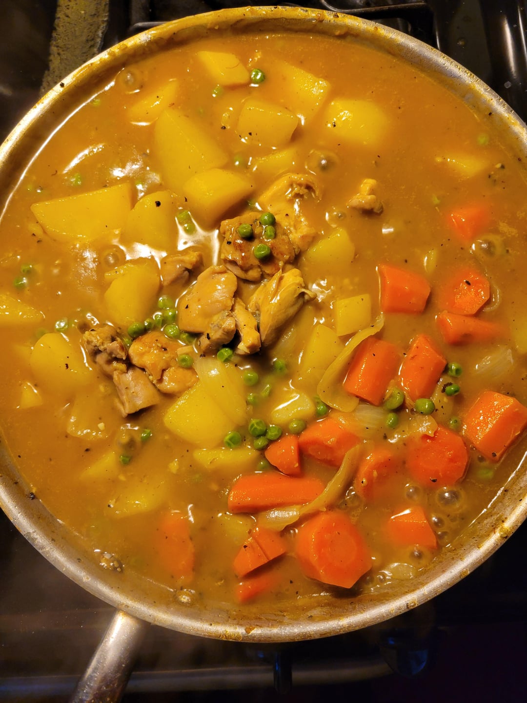 I made some Japanese Chicken Thigh Curry, with Carrots, Onions