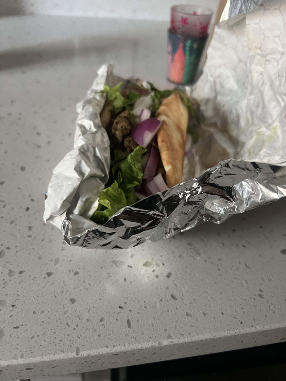 Calories in this vegan seitan “gyro”? Dining and Cooking