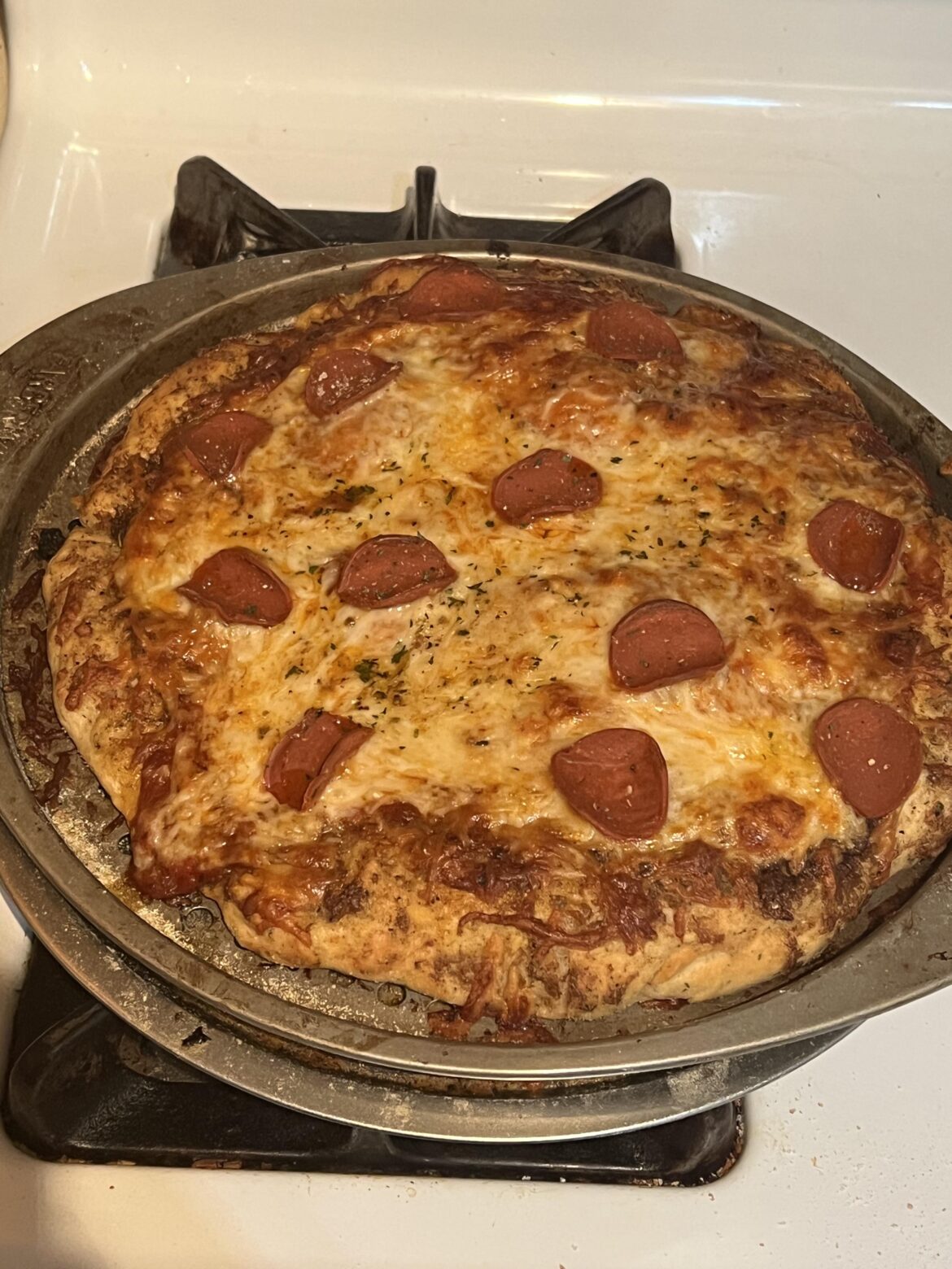 vegetarian pepperoni pizza!