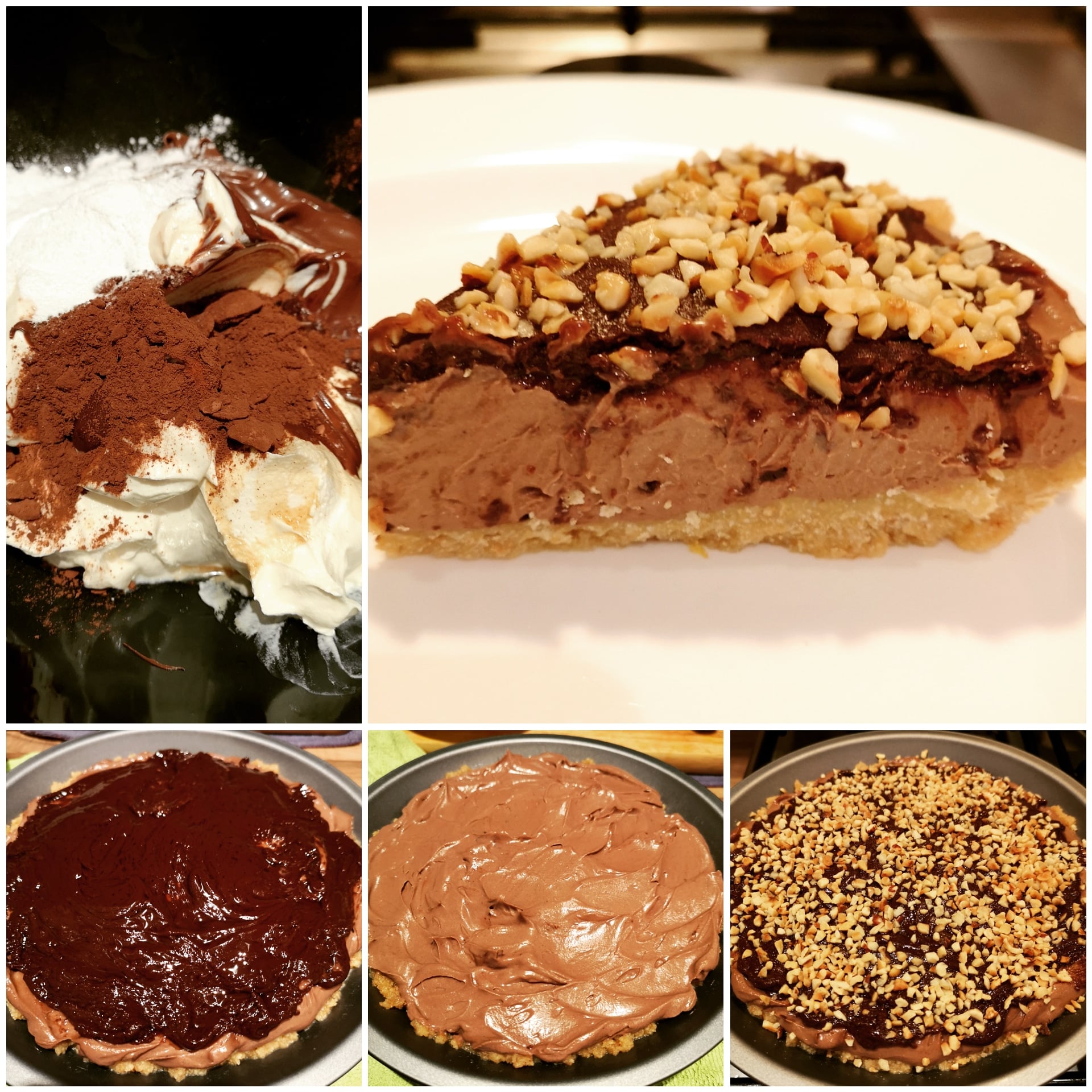 Nobake chocolate and hazelnut cheesecake Dining and Cooking
