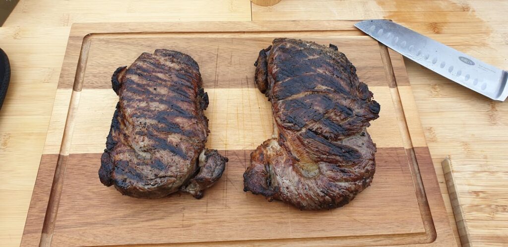 First time grilled a tomahawk.