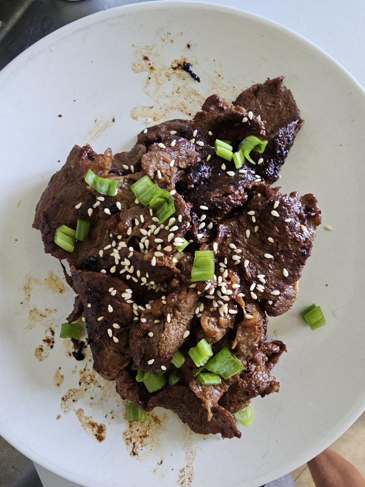 Made some bulgogi, not quite as good as 엄마 made it, but still pretty tasty