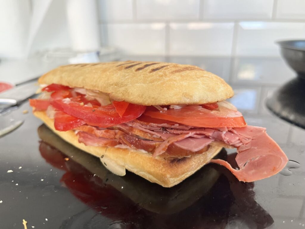 My first attempt at a deli style sandwich (but I don’t think this is the right bread it was still so awesome