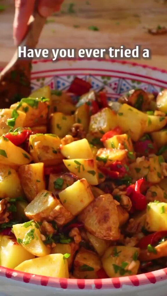 Roasted Potato Salad (inspired by the Lebanese Batata harra)