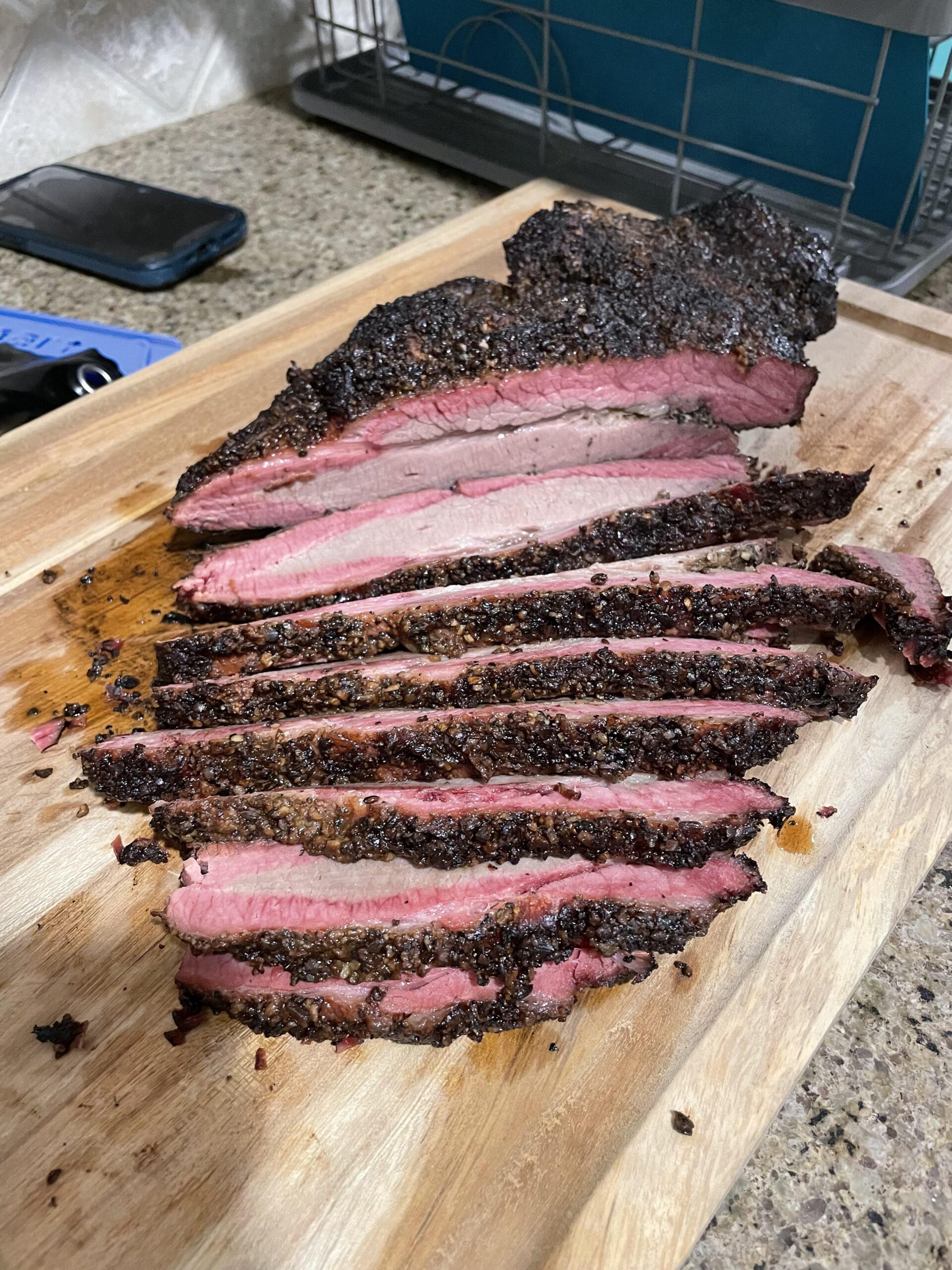 First brisket didn’t turn out too bad! Dining and Cooking