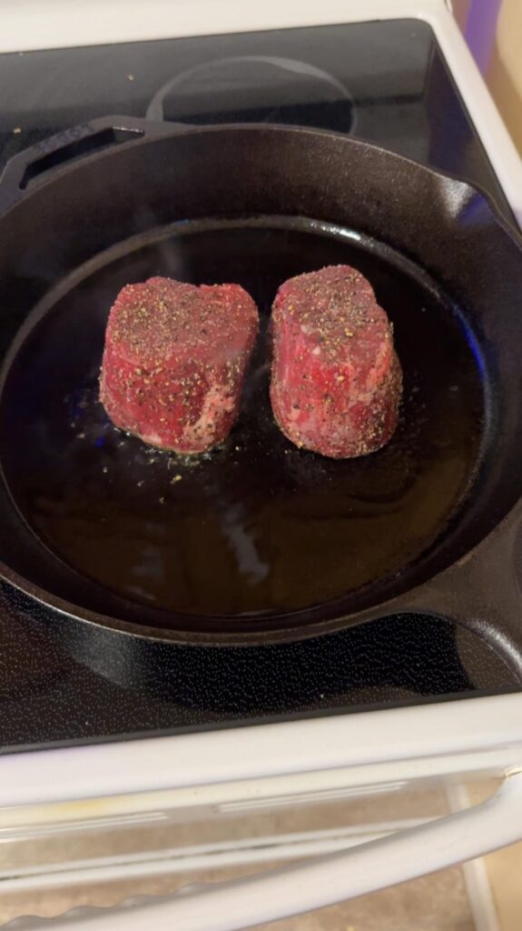 Steak Frites with a red wine and onion dipping sauce