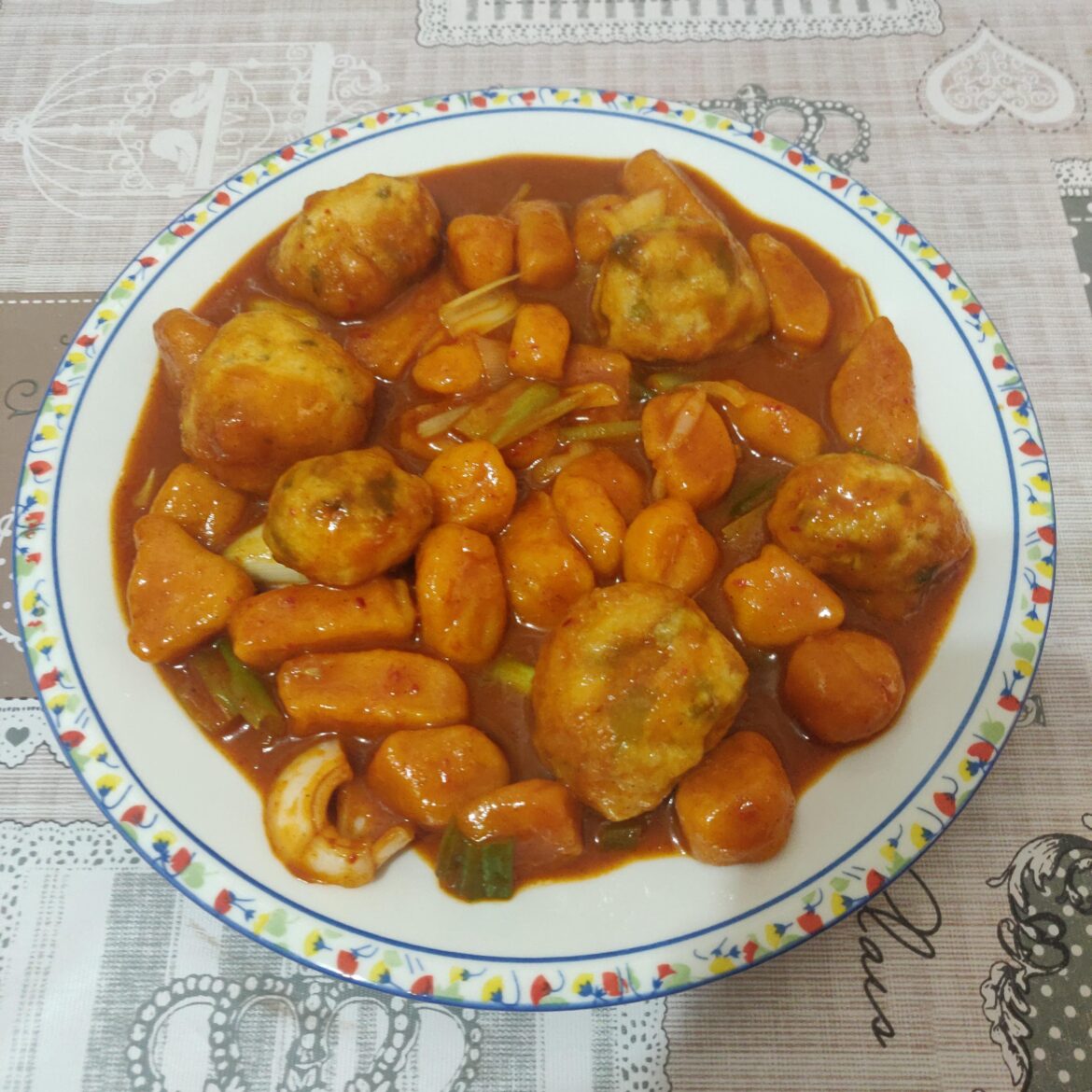 Sweet potato gnoccbokki