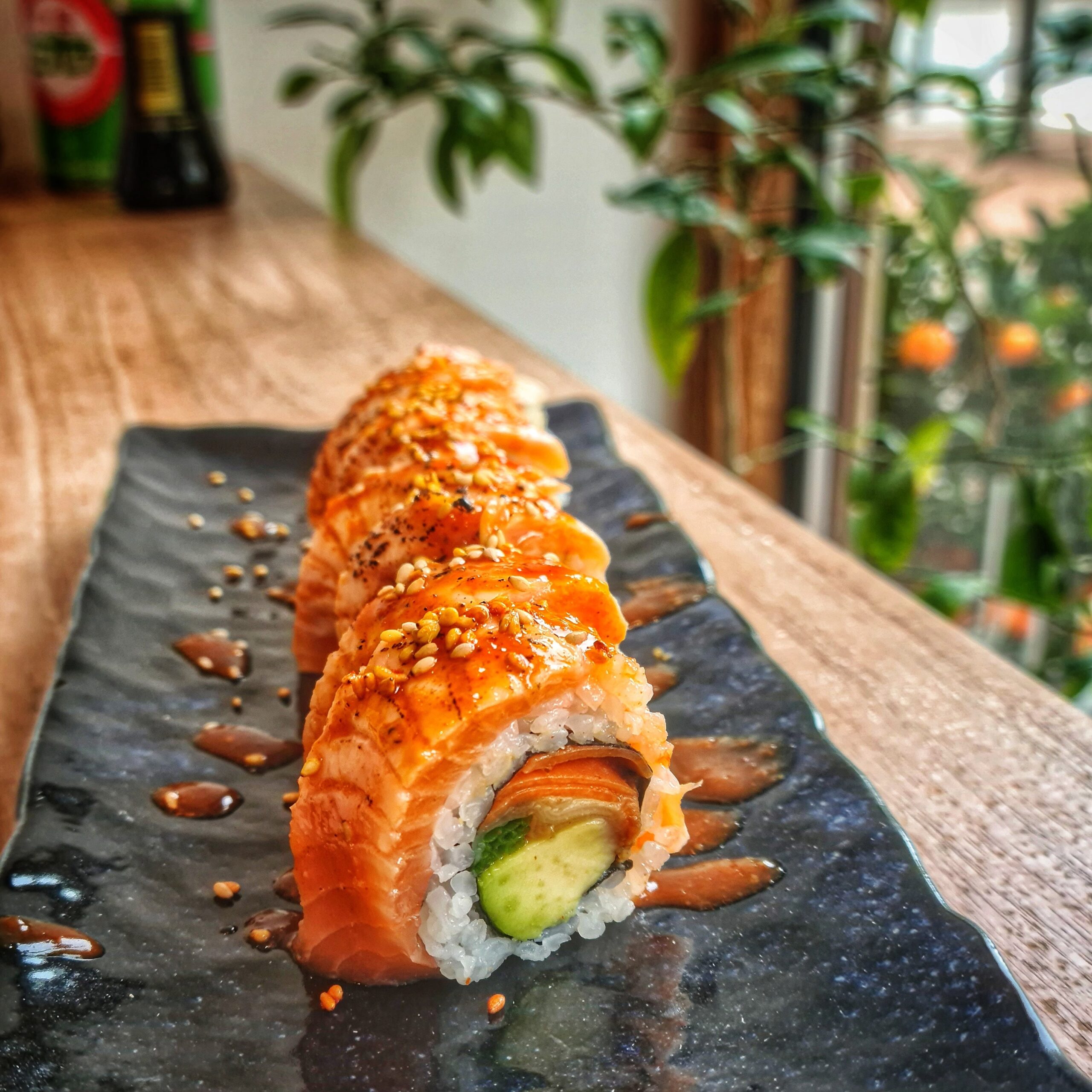 Kimchi Salmon Uramaki [Pro/Chef] Dining and Cooking