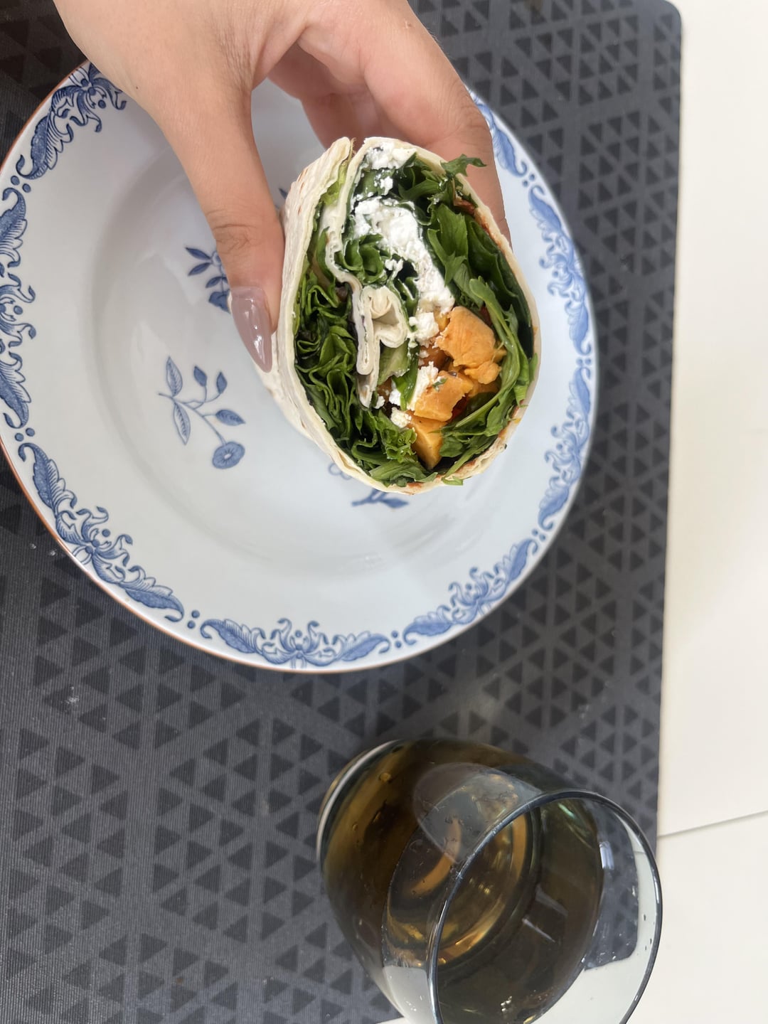 Calories in this veggie wrap? Dining and Cooking