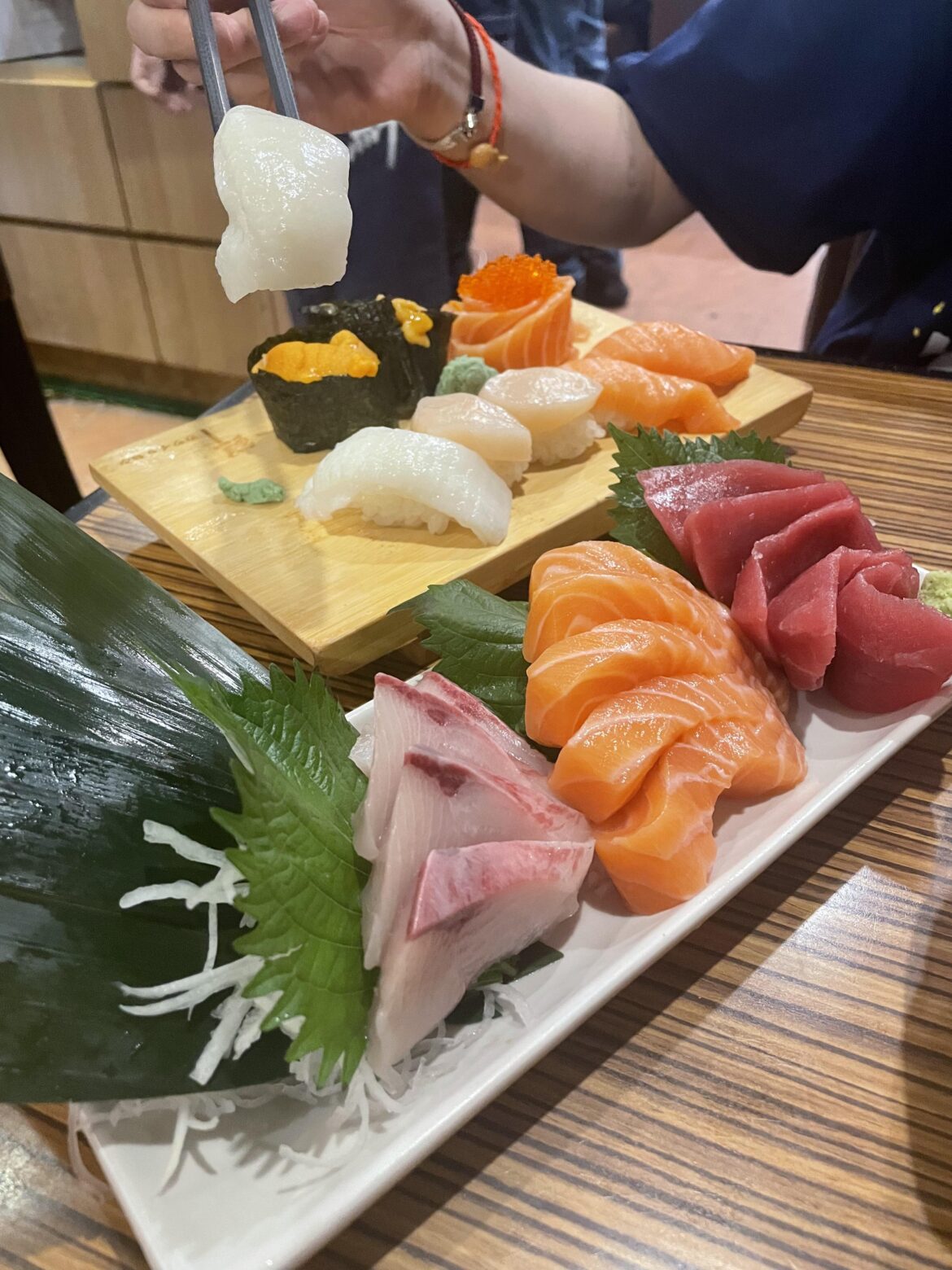 Assorted sushi and sashimi we ordered for my birthday!