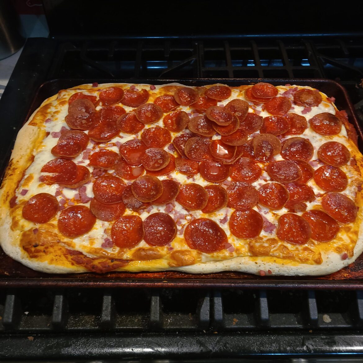 First pie using bread dough