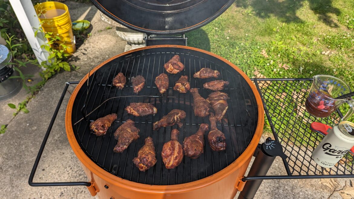 First cook on the new smoker