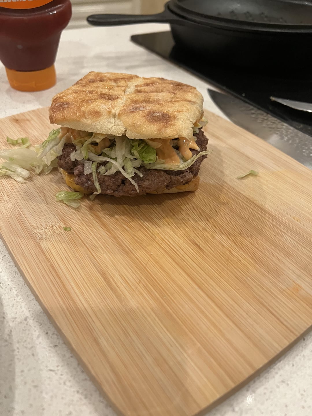 John Oliver loves single patty Big Mac paninis on ciabatta. Dining and Cooking