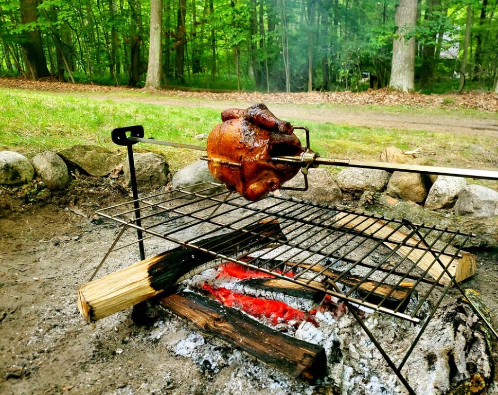 Campfire chicken did not disappoint, the best chicken I've ever had.
