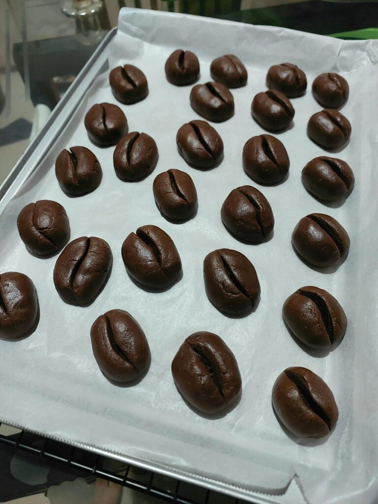 Coffee bean cookies.