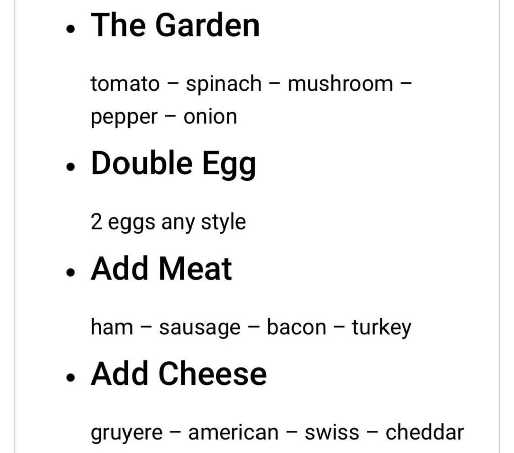 Would a crepe or a sandwich be a lower calorie option from this cafe? Attached is 1. The crepe options and the size of the crepes and 2. The sandwich menu