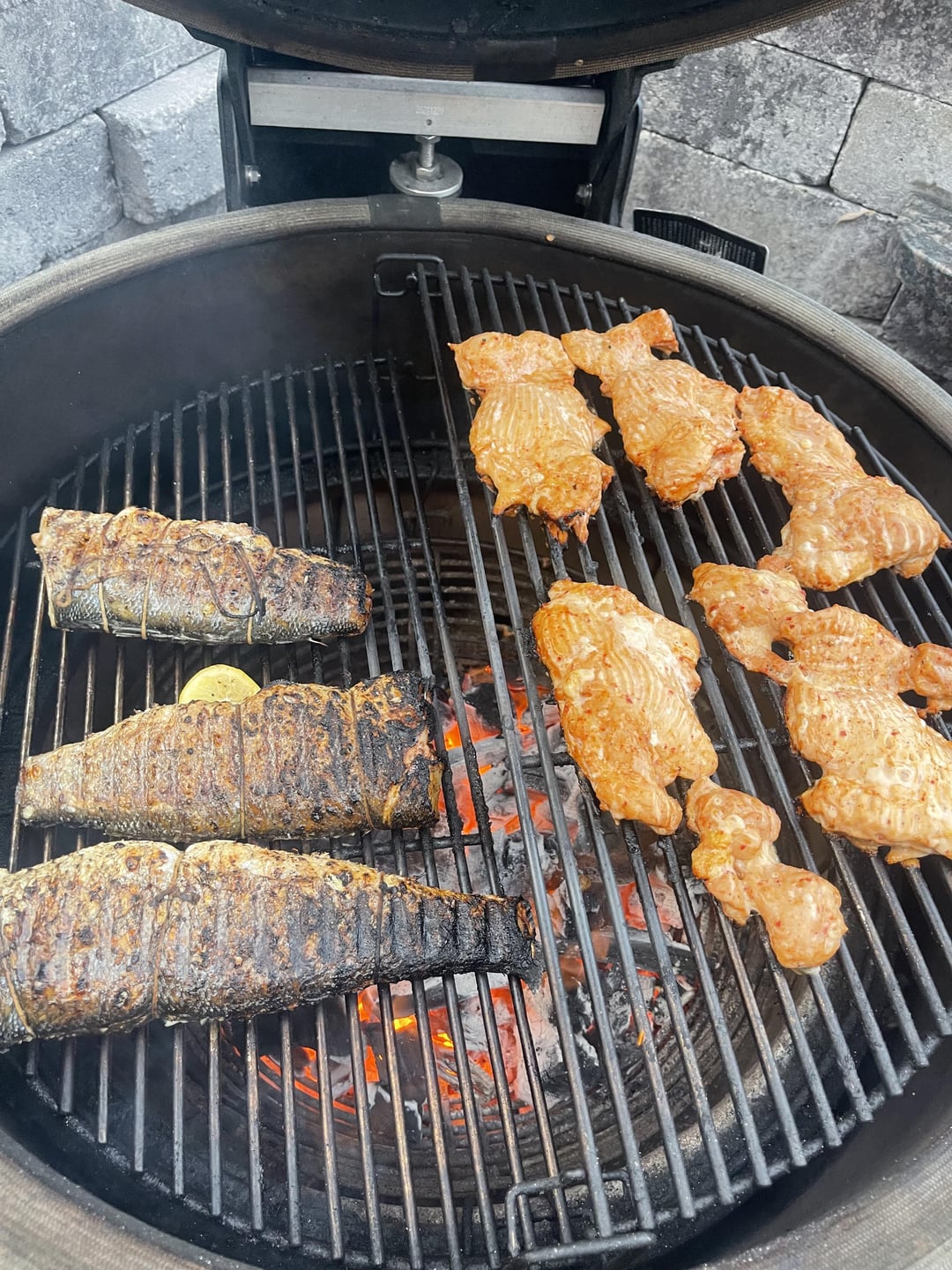 Lemon-stuffed Grilled whole branzino - Dining and Cooking