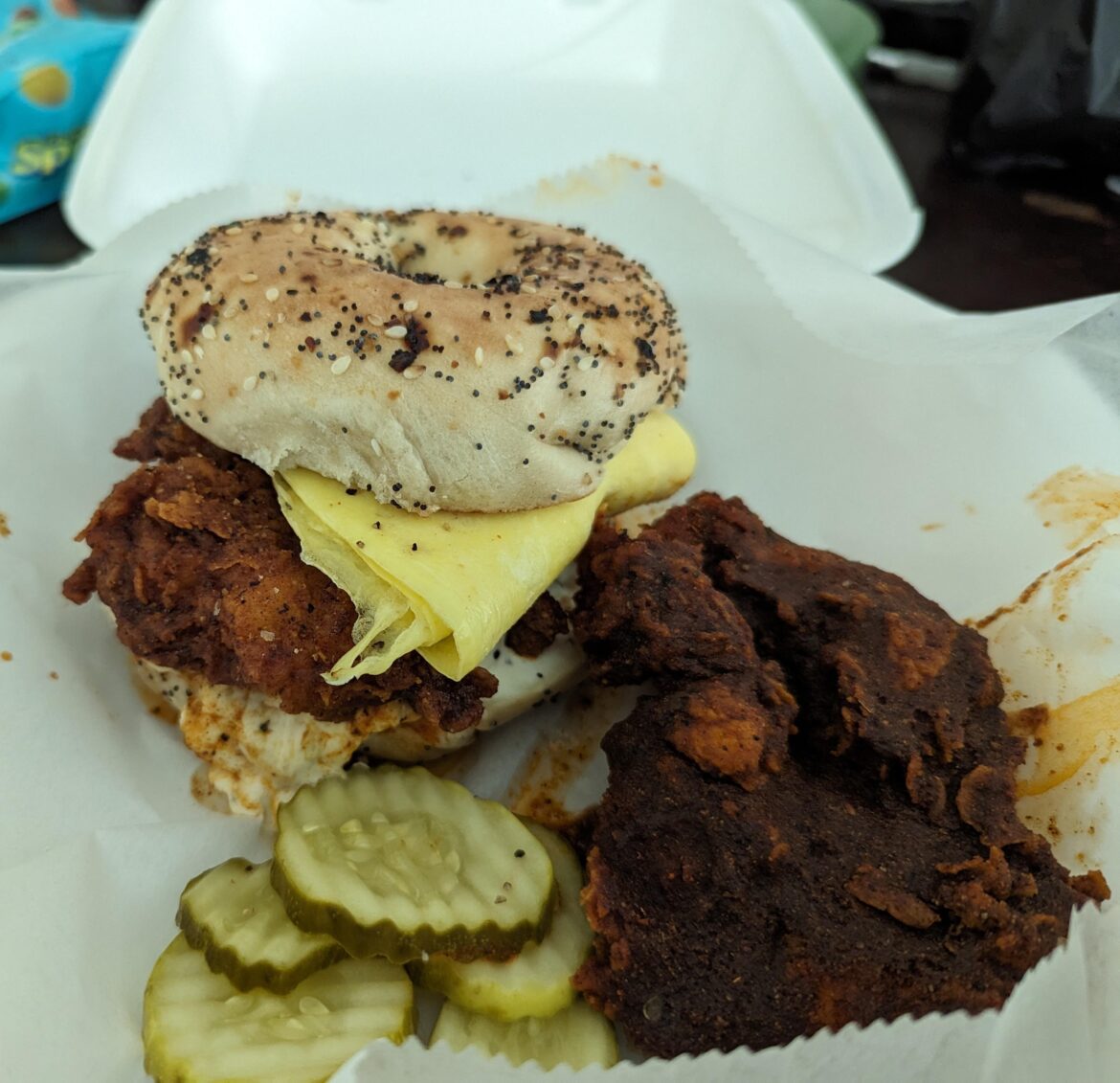 Nashville Hot Bagel from Brave Idiot