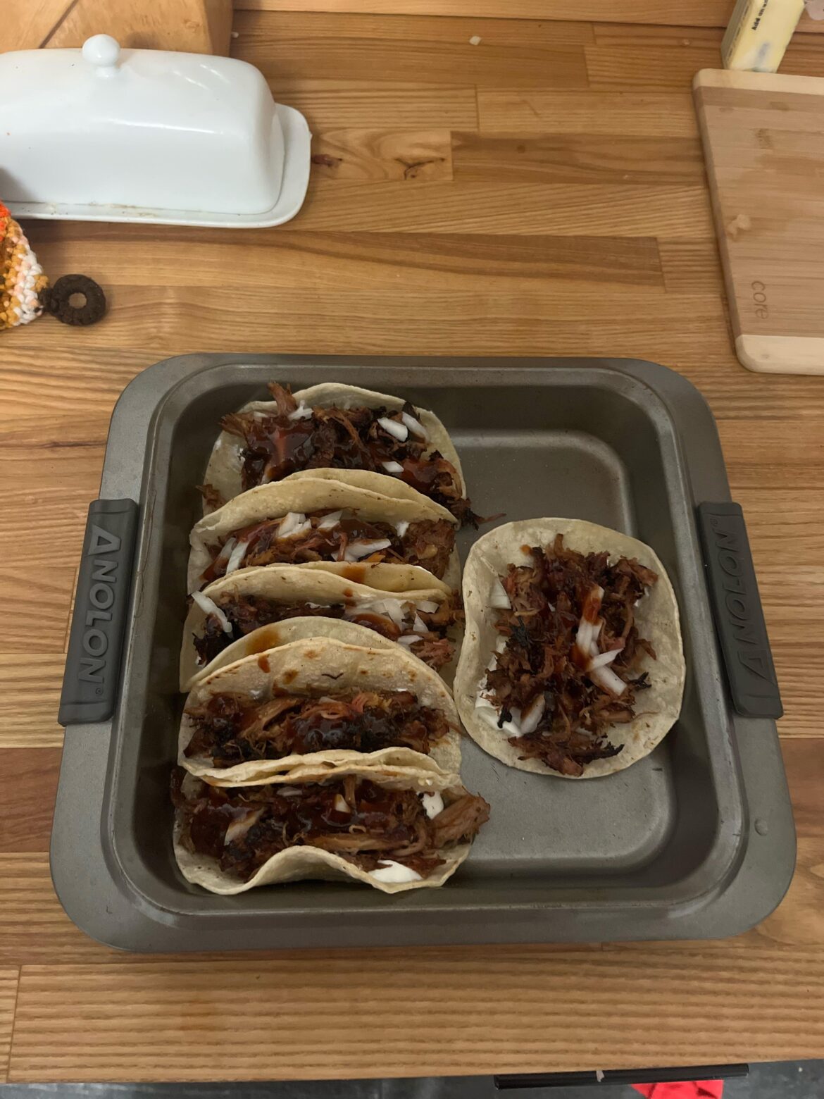 Tacos in a cake pan