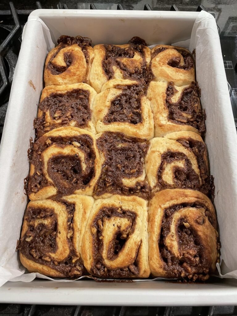 I made the BraveTart cinnamon rolls for the first time. I feel like I nailed it.