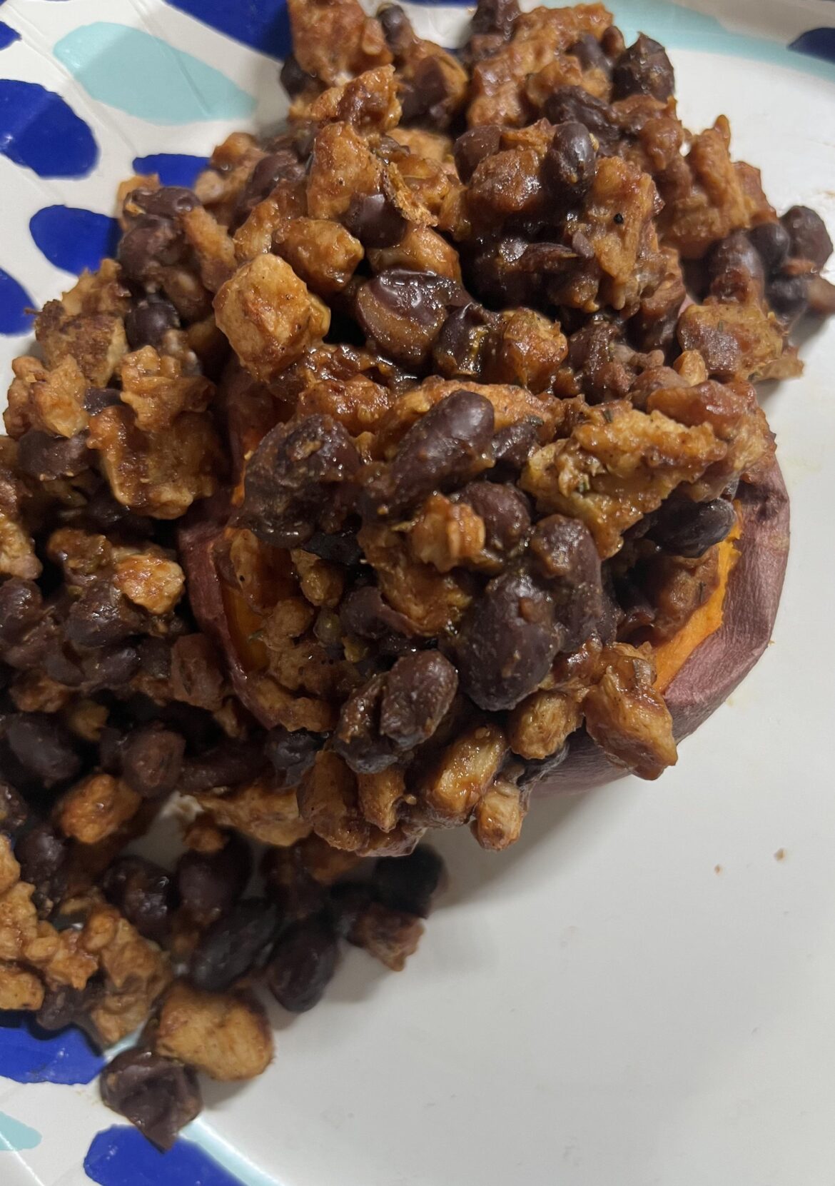 Stuffed BBQ Sweet Potato