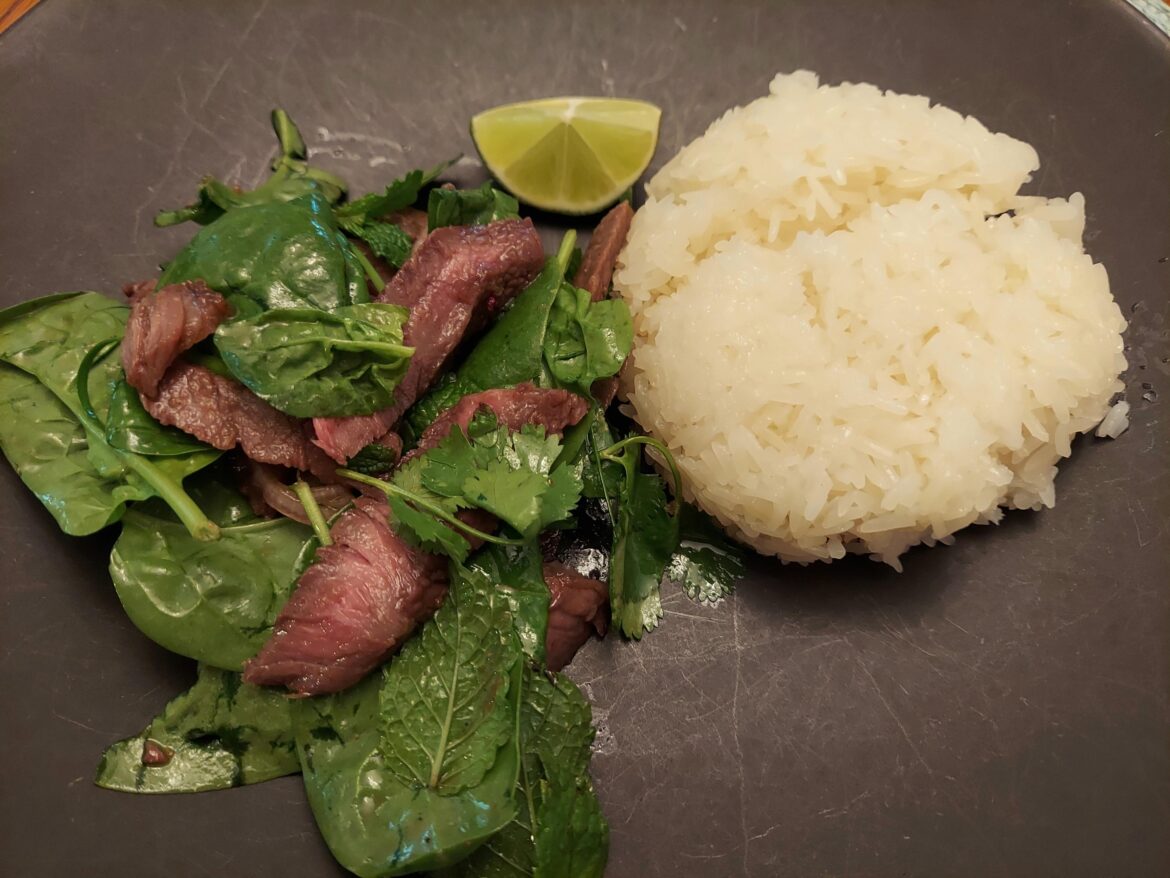 Thai-Style Marinated Flank Steak and Herb Salad
