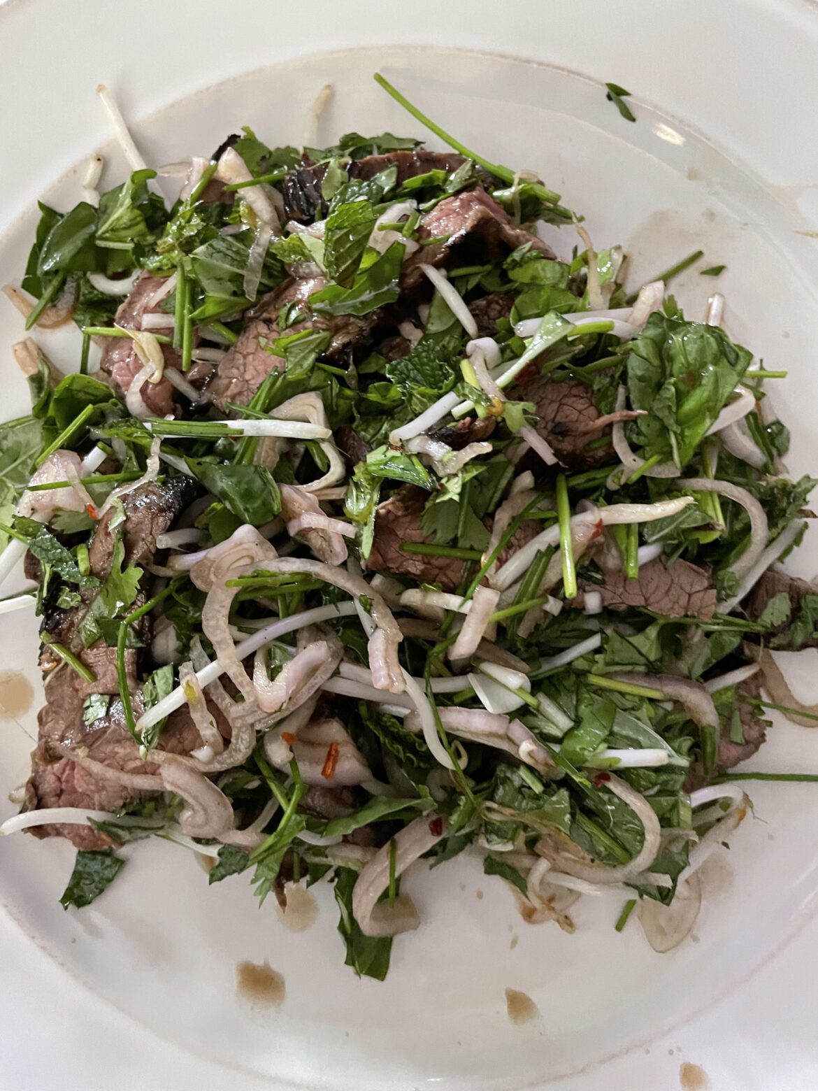 Thai-Style Marinated Flank Steak and Herb Salad