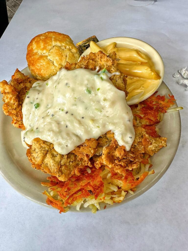 Chicken Fried Steak at Dahlia Cafe in Liberty Hill