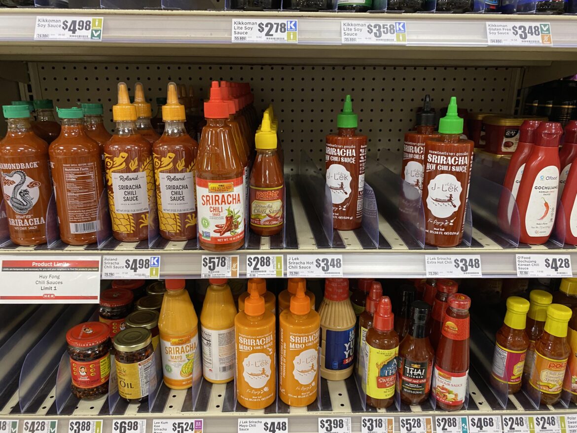 HEB has all the “sriracha” except the one kind we all want.