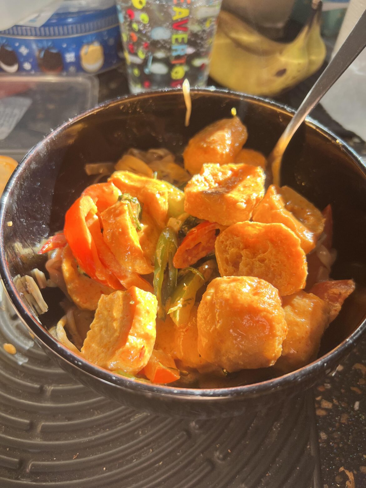 amazing tofu red curry i had from a local thai place near me (UK, London)