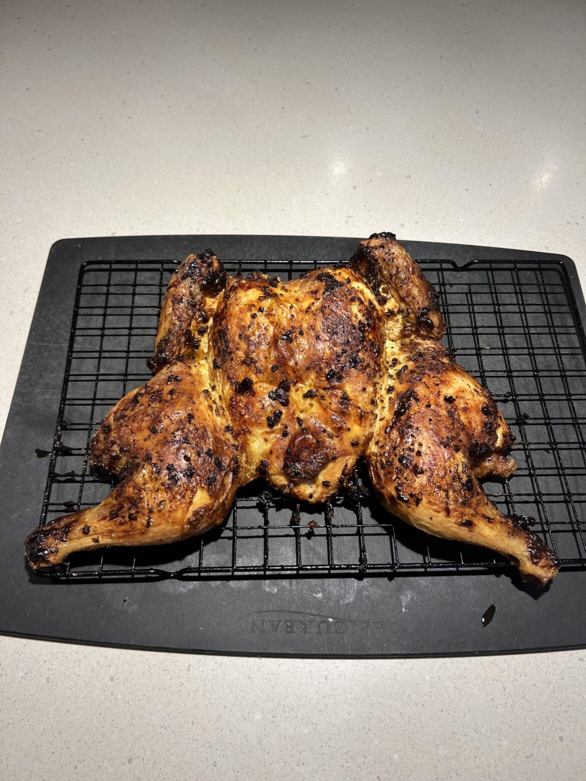 Kenji’s spatchock mayo herb chicken