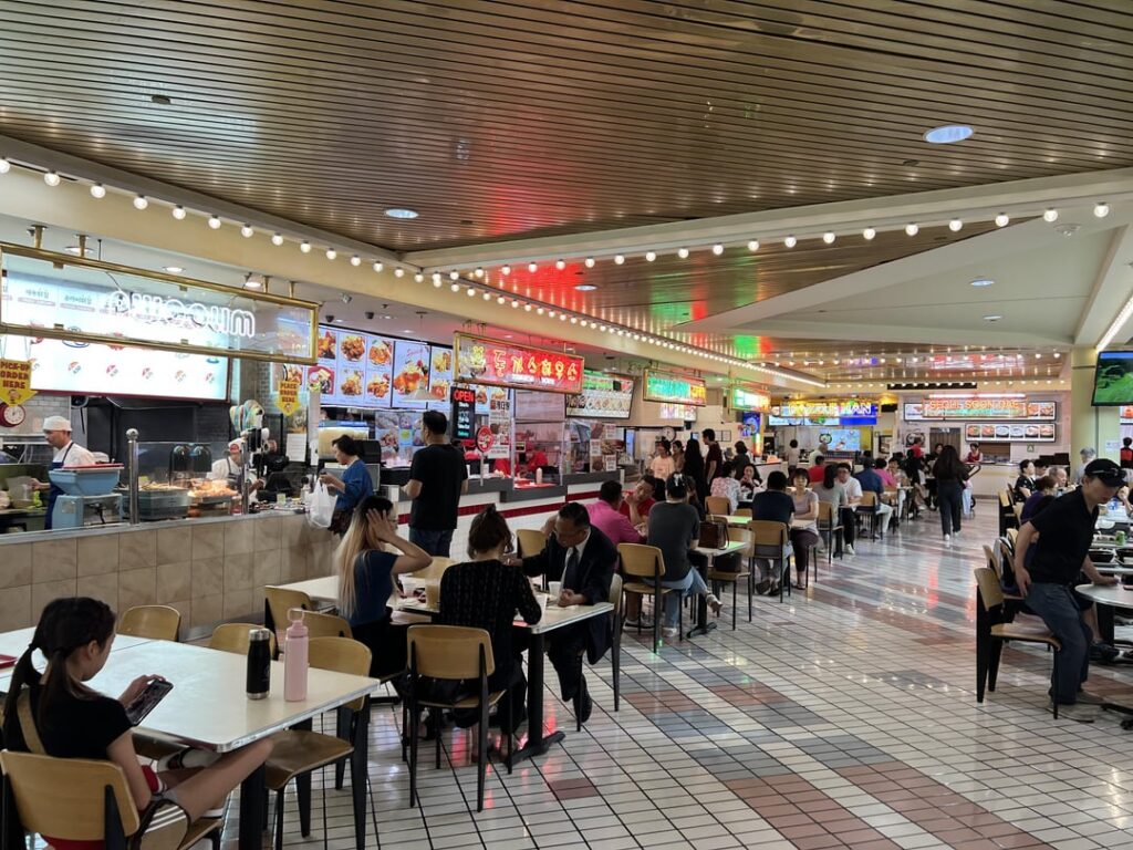 Koreatown Plaza’s food court. So many options here