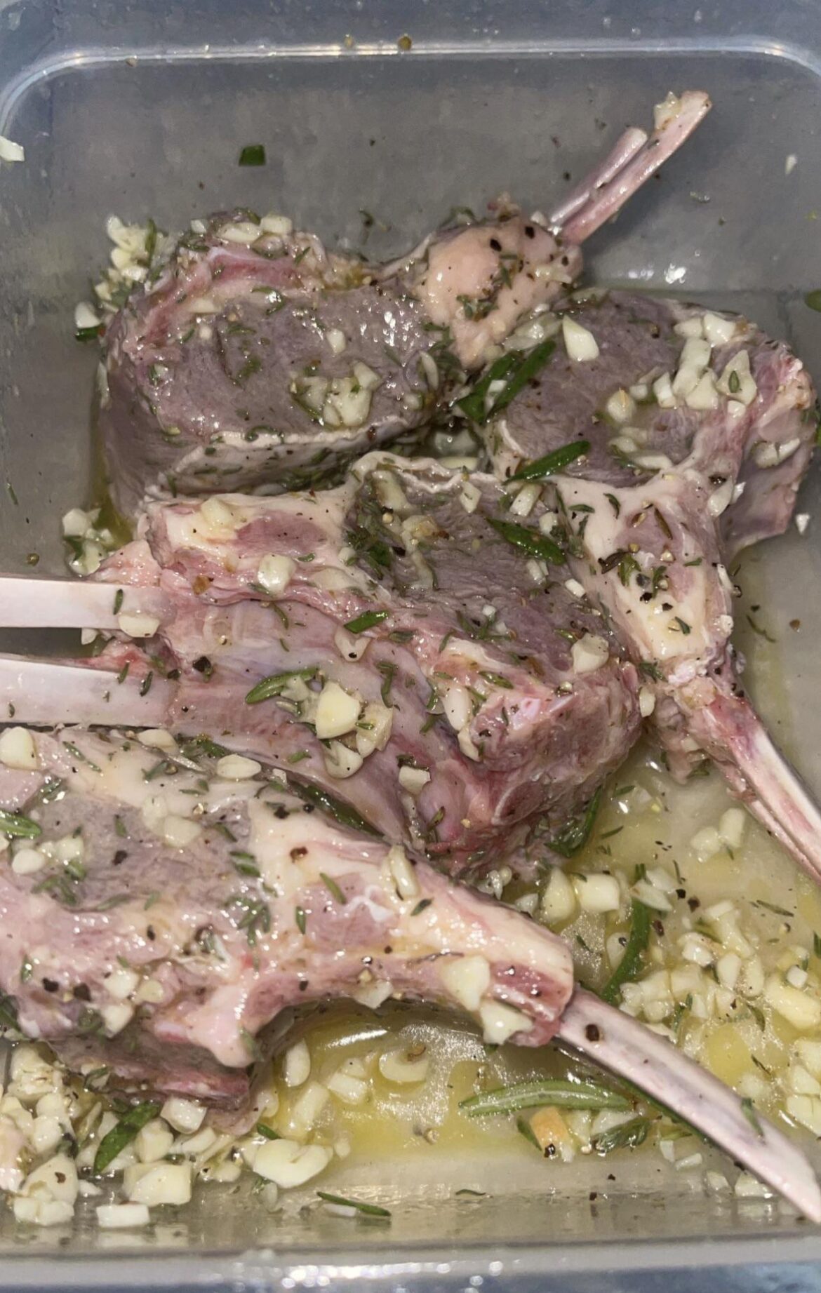 What is your preferred marinade for lamb chops?