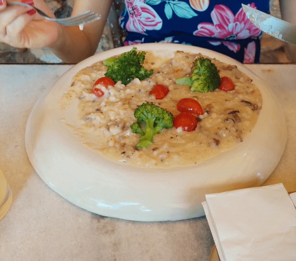 Wife got plate. But upside down