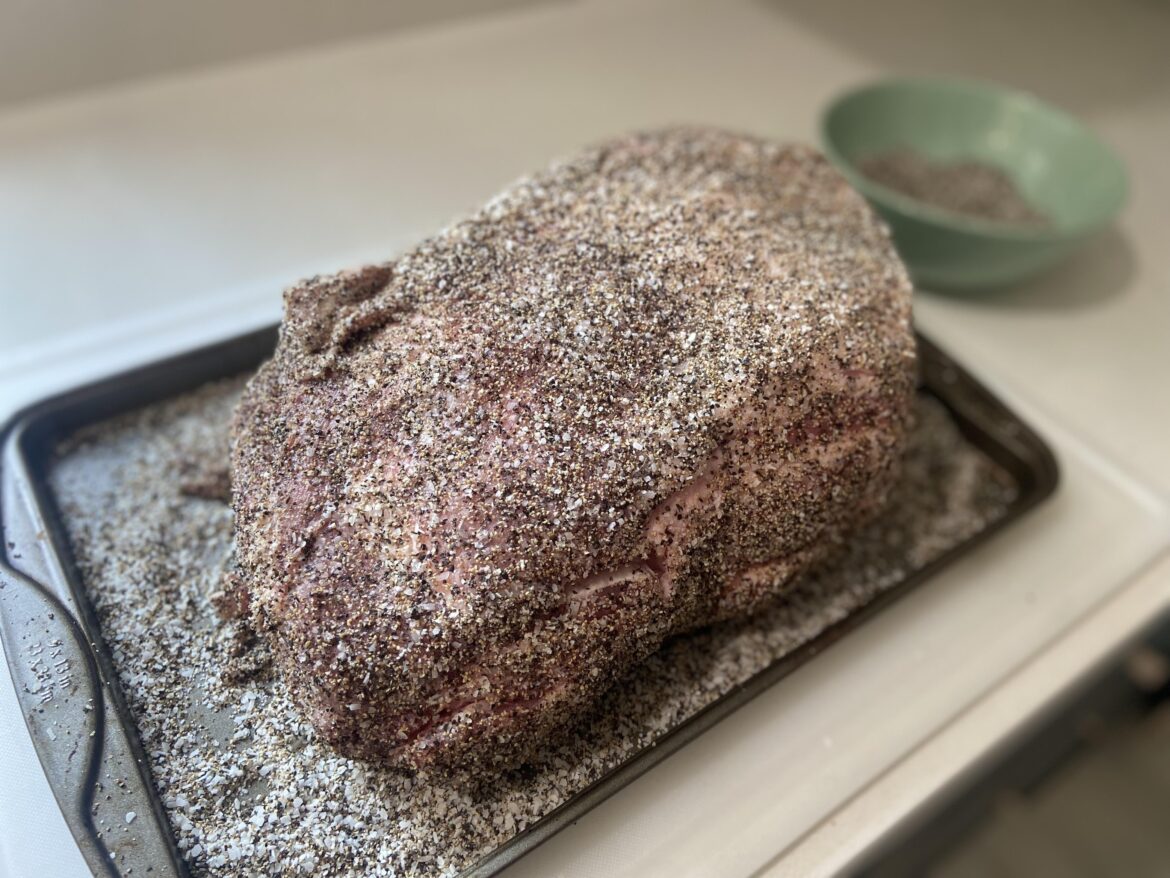 First Pork Butt Kettle Joe Smoke