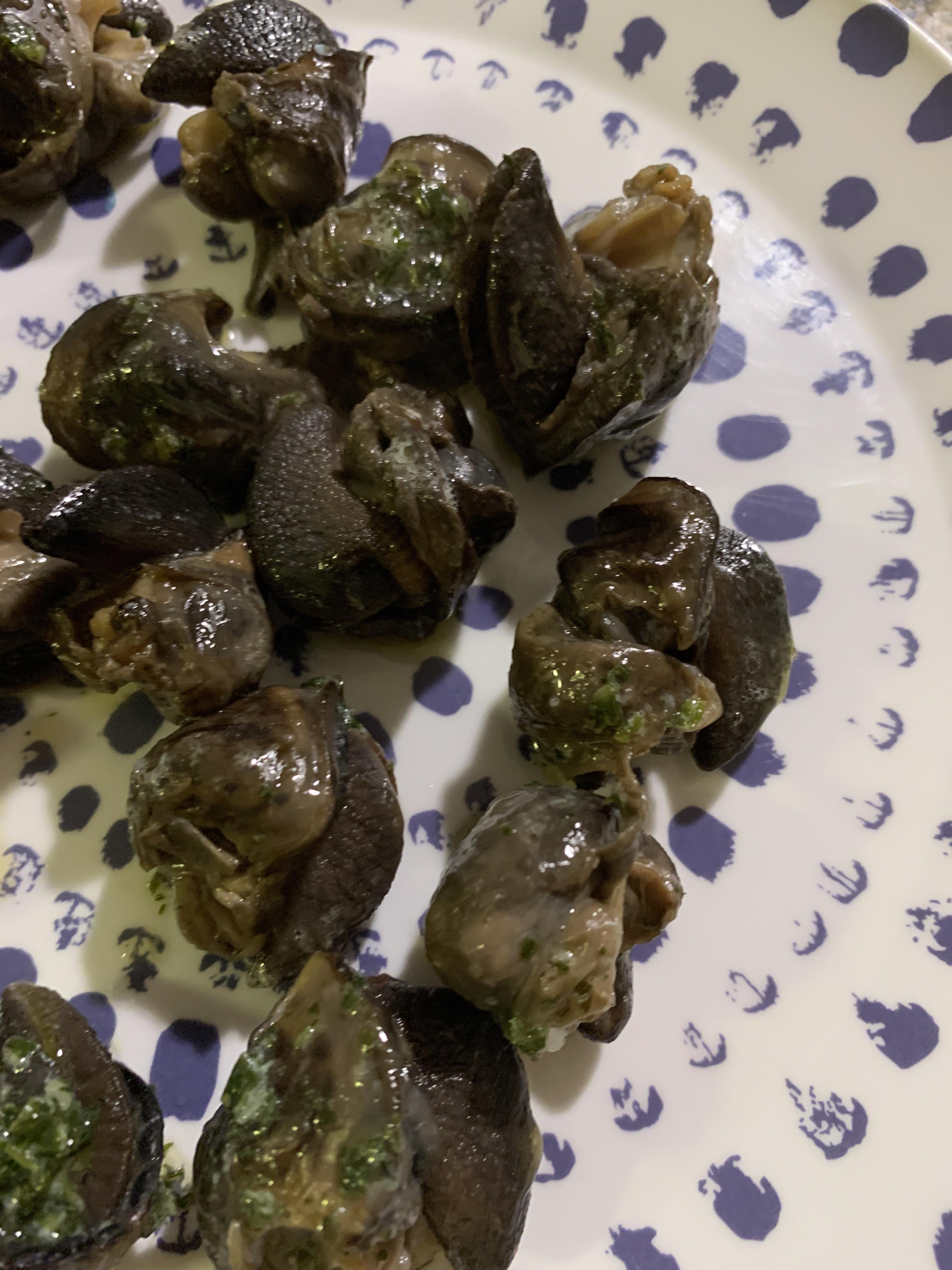 Canned escargot last night with herb butter Dining and Cooking