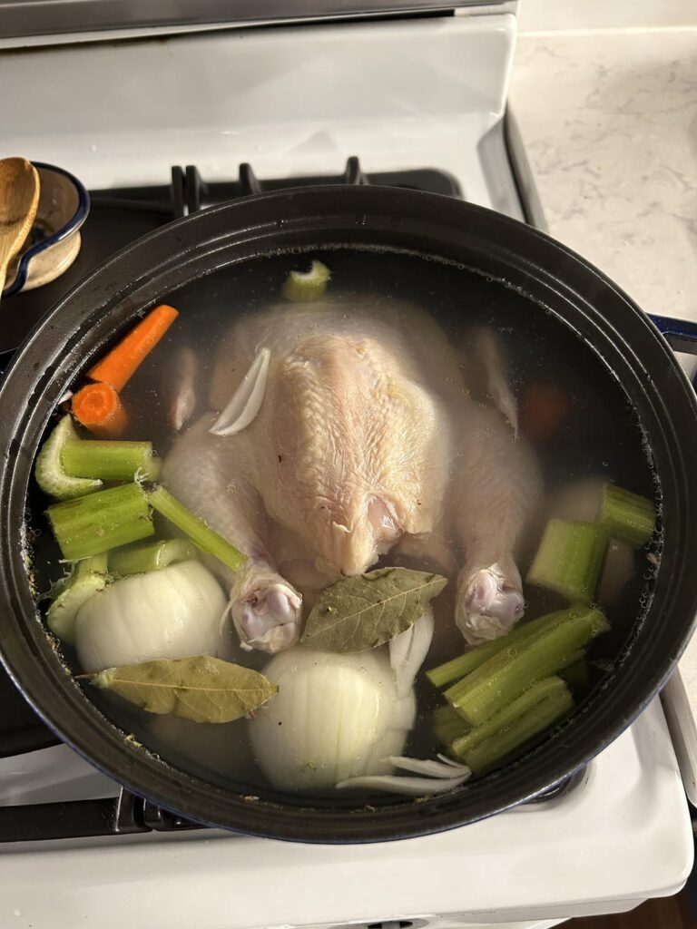 Sometimes when you just run out of time...you have to cook it for future meals