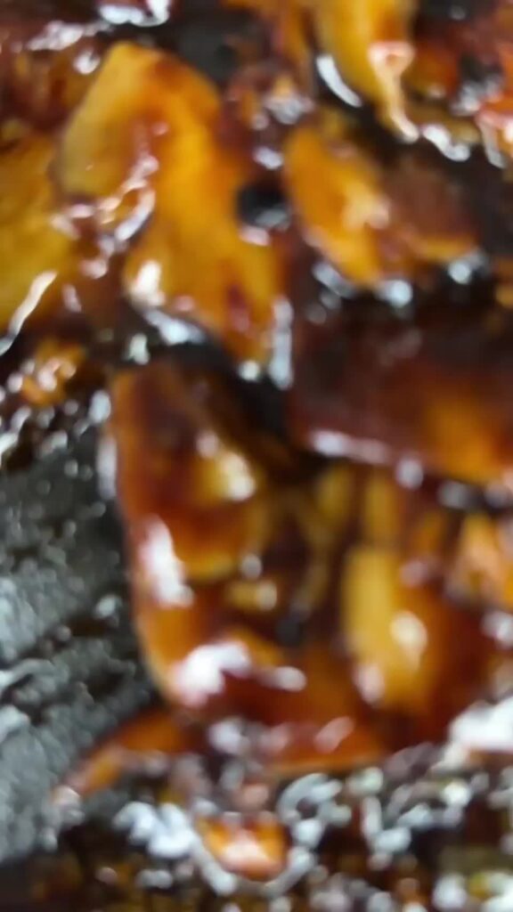 Bourbon Sticky Mushrooms