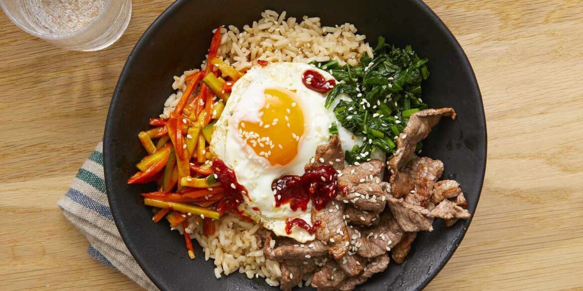 Bibimbap (Korean Rice With Mixed Vegetables) Recipe