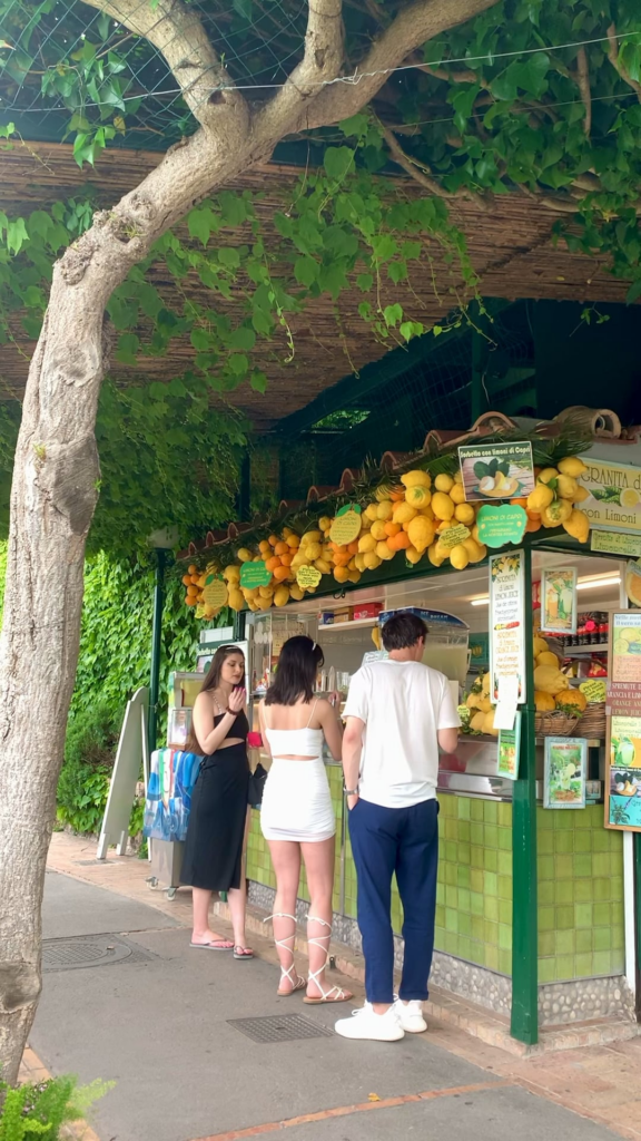 espresso in Capri📍🇮🇹 at Fernando’s limoncello shop ( by Giardini di Augusto) enjoy coffee!