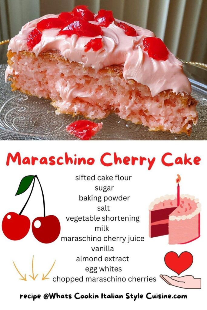 Our Favorite Maraschino Cherry Cake