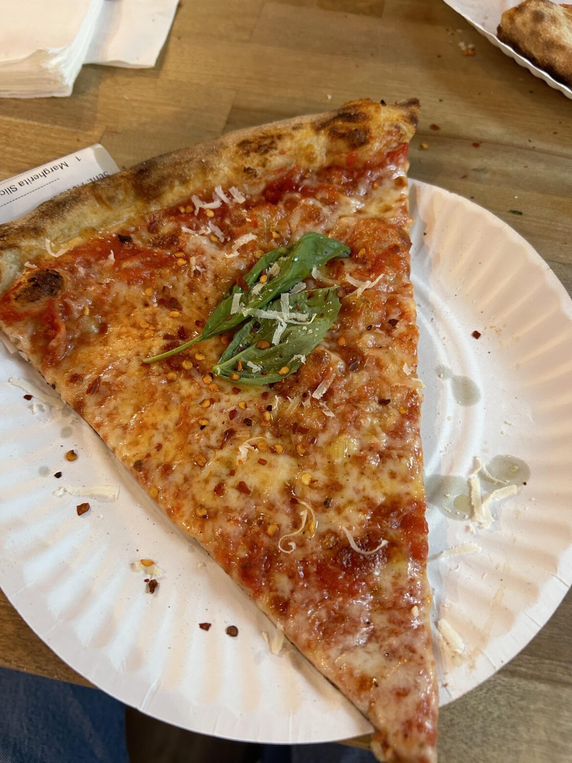 Slice from l’industrie pizza in Brooklyn NY. It’s as good as everyone says