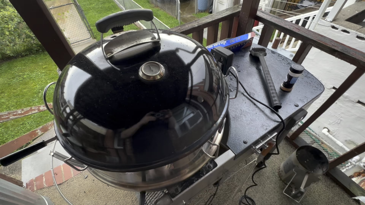 The perfect rotisserie chicken on my Weber kettle performer