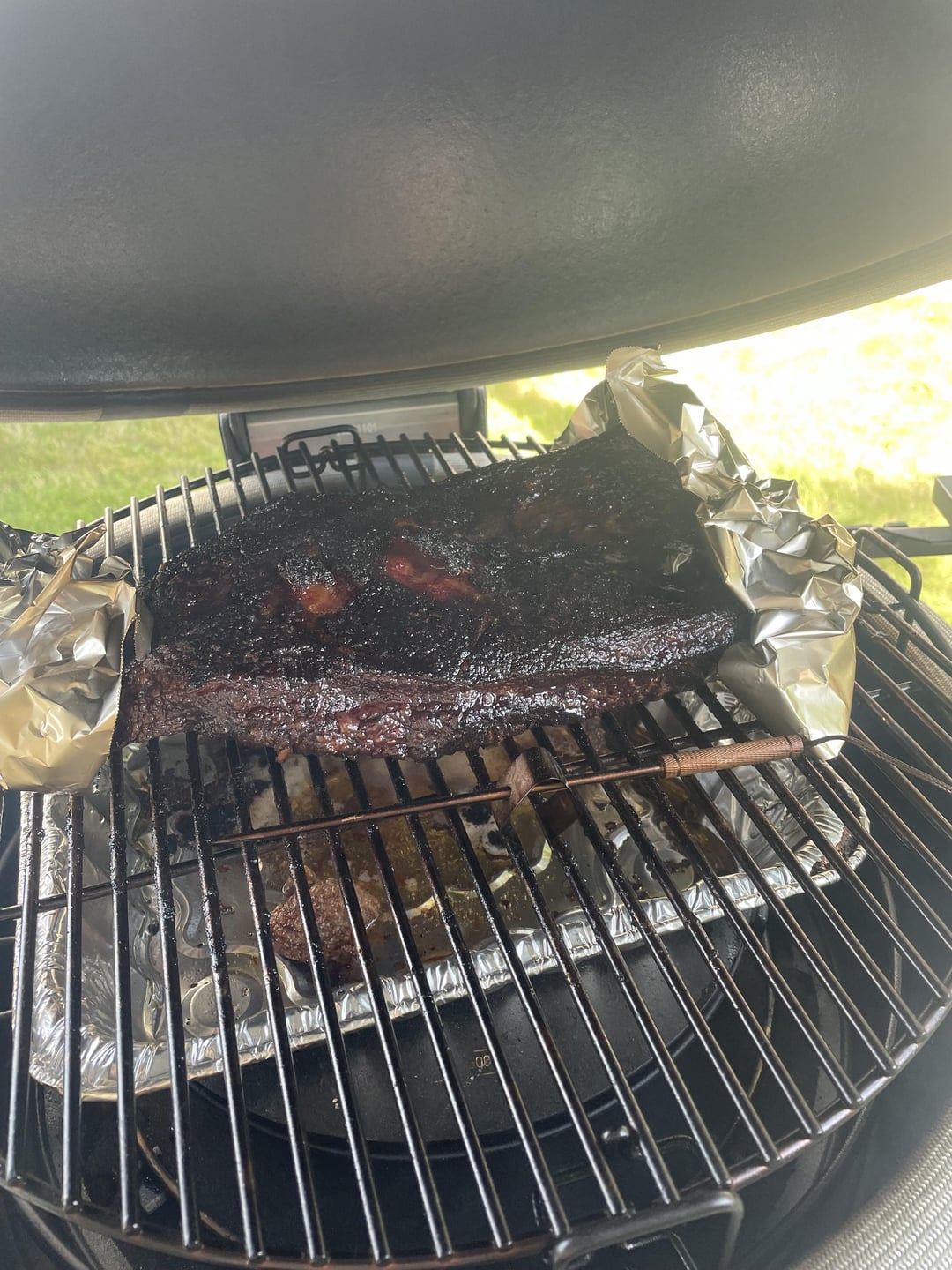 First Brisket Ever (kamado) Dining and Cooking