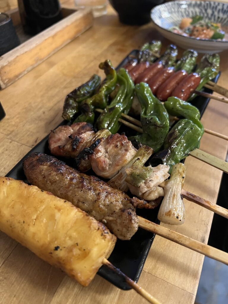 Izakaya Osen in Silverlake, kushikatsu and other dishes