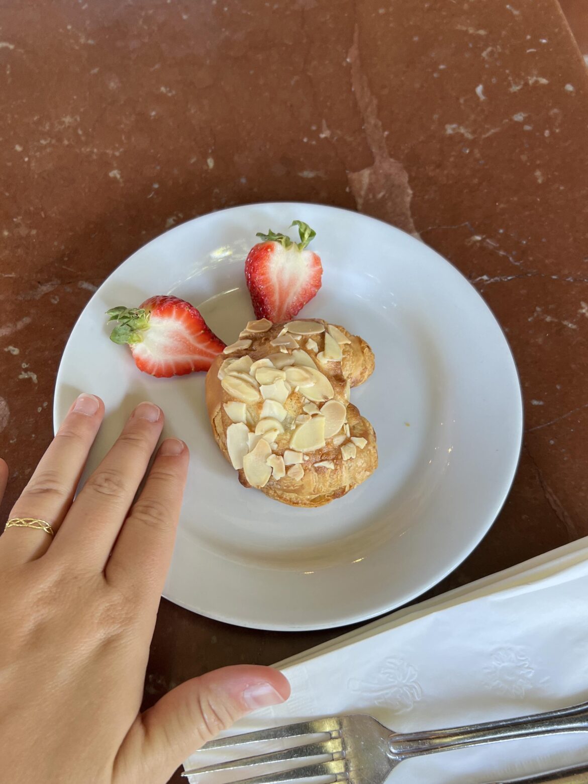 A $5.50 almond croissant in South Pasadena..