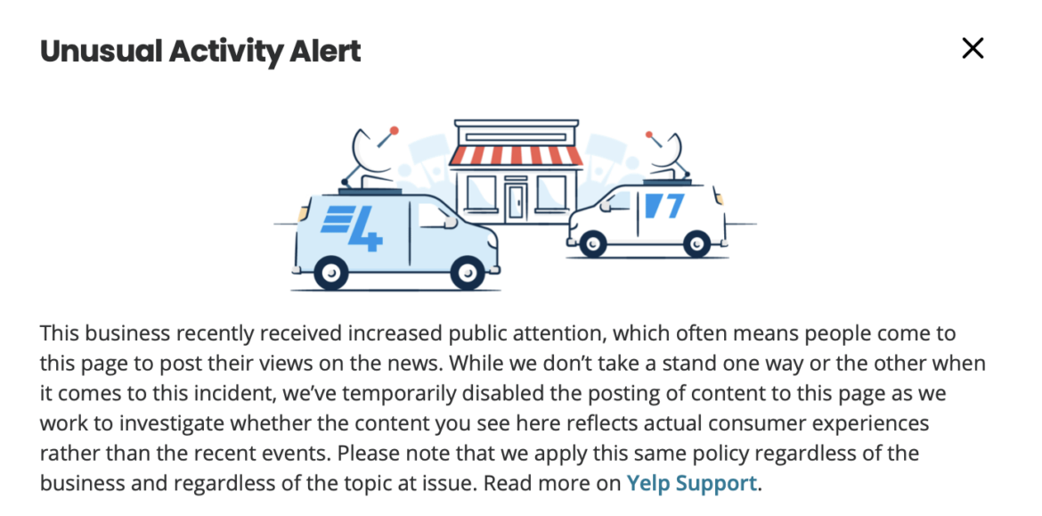 Now You've Gone and Done it (Valentina's Yelp Page)