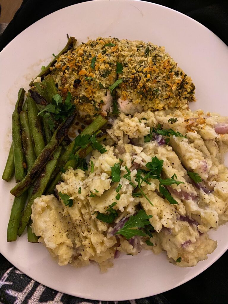 Herb garden breaded chicken