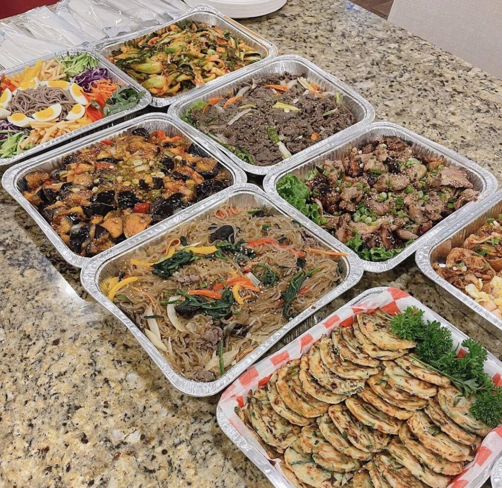 We had korean food catering over the weekend ☺️